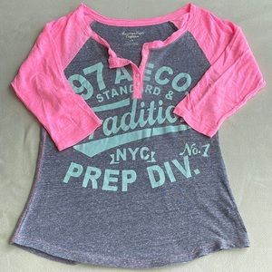American eagle outfitters T-shirt baseball top